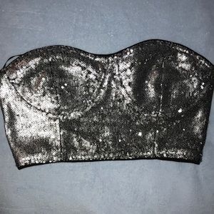 Forever 21 sequin crop top